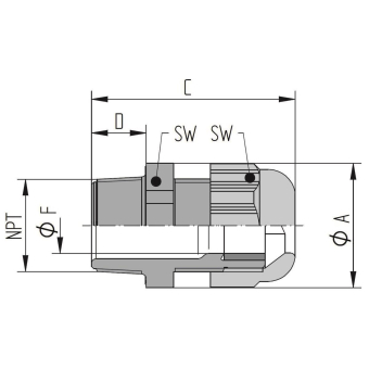 Lapp SKINTOP  SKINTOP ST 1' RAL 7001 SGY 