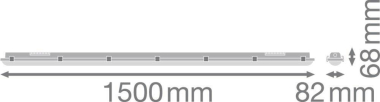 Ledvance DP EL 1500 P 26W 840 IP65 GY 