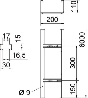 OBO WKLG 1120 FT Weitspannkabelleiter 