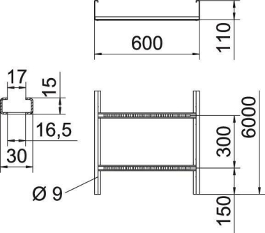 OBO WKLG 1160 A2 Weitspannkabelleiter 