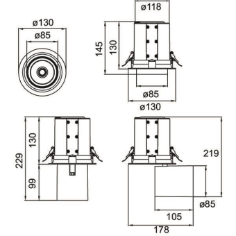 Brumberg LED-Strahler 27 W,   88764163DA 
