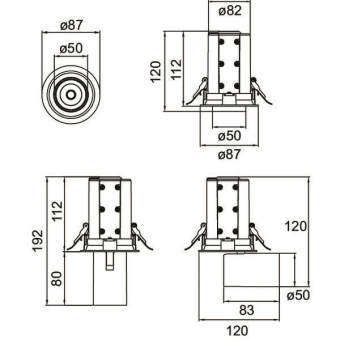 Brumberg LED-Strahler 9 W,    88733163DA 