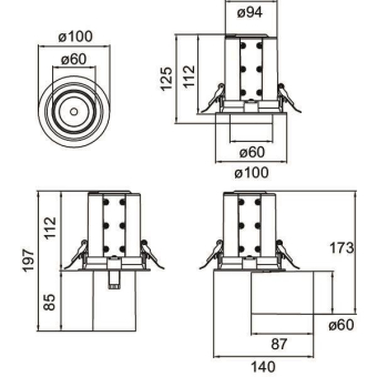 Brumberg LED-Strahler 15 W,   88742163DA 