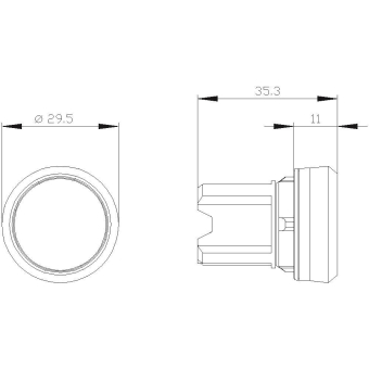 Siemens 3SU10500AB100AA0 Drucktaster 