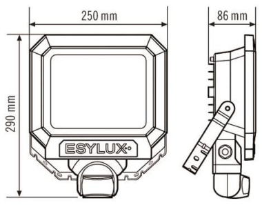 Esylux AFL SUN LED 50W 3K     EL10810220 