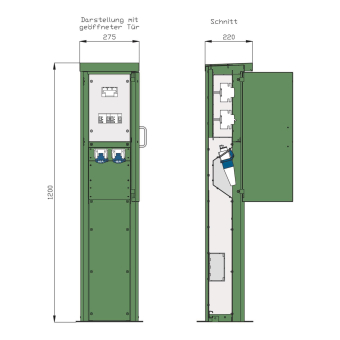 Walther Energiesäule Edelstahl  84201050 