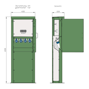 Walther Energiesäule Edelstahl  84301400 