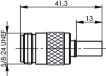 TEGA N-Kabelbuchse Cr/Cr     J01021B0117 
