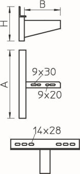 OBO AWSS 21 FT Wandausleger schwere 