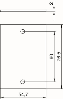 OBO T4B P01S 9011 Abdeckplatte 