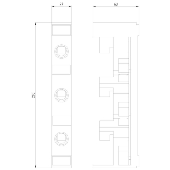 Siemens 5SG6206 NEOZED-Reitersockel SR60 