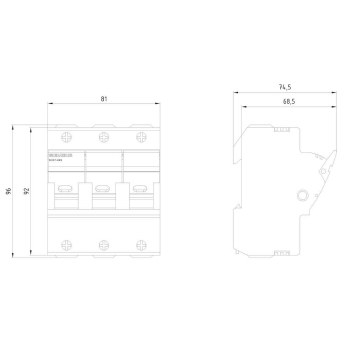 Siemens 3NC1493 SITOR Sicherungslast- 