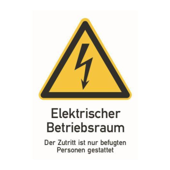 Cimco Warnschild Folie Blitz      182722 