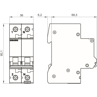 Siemens Automat B 6A            5SL65066 