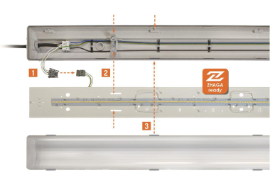 LAS LED Stall-Leuchte       LS-ST45CW-DA 