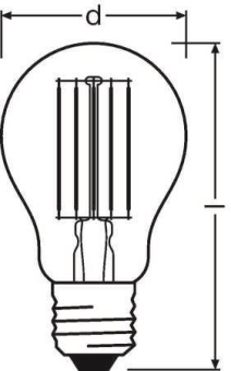 OSR PARATHOM 10-100W/827 1521lm Filament 