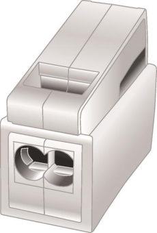 Hellermann HECL-2/1-PA66-WH Steckklemme 