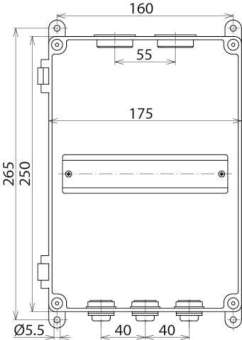 DEHN Iso-Gehäuse für          IGA 7 IP54 