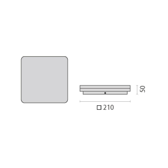 PIL LED-Wand-und Deckenleuchte   3105556 