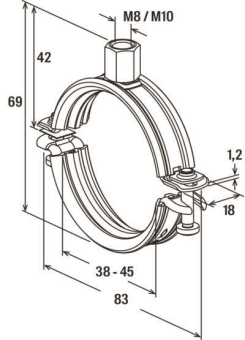 Fischer Universalrohrschelle      539449 