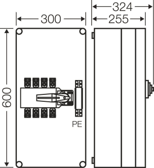 HENS Mi-Lastumschaltergehäuse Mi Mi 7481 