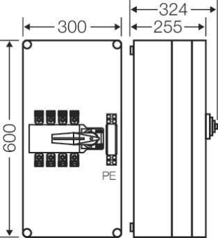 HENS Mi-Lastumschaltergehäuse Mi Mi 7481 
