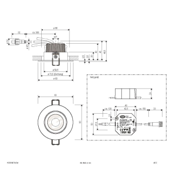 EVN LED Einbaustrahler IP65 PC650N615D2W 