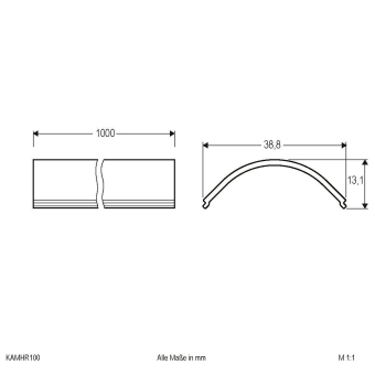 EVN Kunststoff-Abdeckung -opal  KAMHR100 