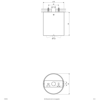 EVN Deckenleuchte rund Alu GU10  8139014 