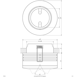 EVN Halogen-Einbauleuchte konvex  753913 
