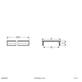 EVN Kunststoff-Abdeckung -opal   KABM300 