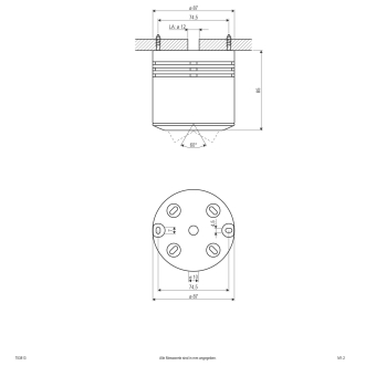 EVN Halogen-Einbauleuchte konvex  753813 