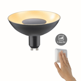 Paulmann LED GU10 5W schwarz/gold  28794 