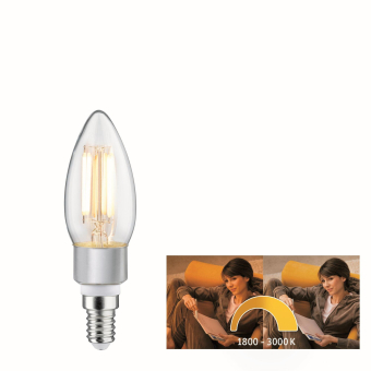 Paulmann LED Fil Kerze 470lm E14   28777 