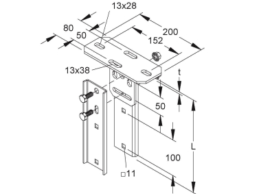 NIED Schraubkopfplatte inkl.     KIGV 80 