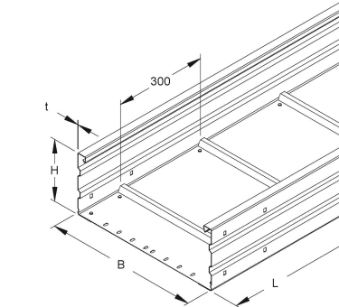 NIED Weitspannkabelrinnen  WRU 200.300 F 