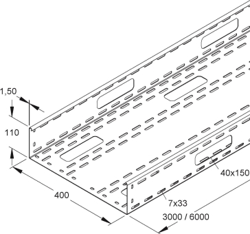 NIED Verteilerrinne        RSV 110.400 S 