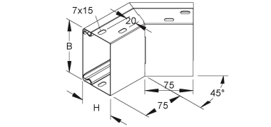 NIED Außeneck 45 Grad        LEAB 60.200 