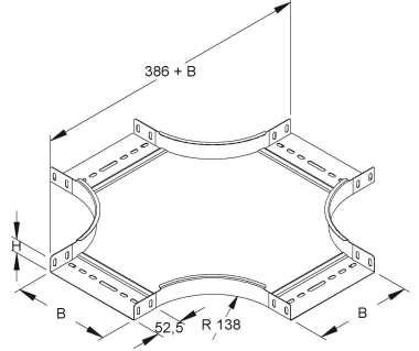 Niedax Kreuzung 35x102mm      RKS 35.100 