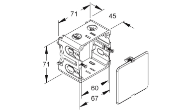 NIED Abzweigdose                GDV70/45 