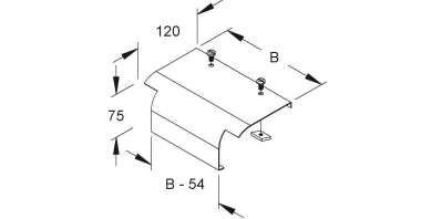 Niedax Endabgangsblech B200mm   KLAB 200 