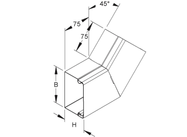 NIED Flachwinkel 45 Grad     LUWB 40.060 