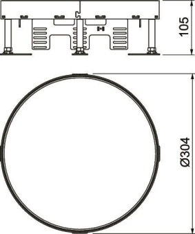 OBO RKR2 9V 20 Runde Kassette blind 