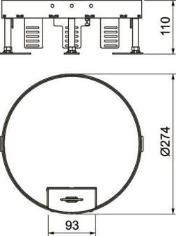 OBO RKS2 R7 V25 Runde Kassette 