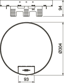 OBO RKSRN2UZD3R9VS25 Runde Kassette 