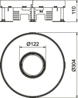 OBO RKFR2 9 V25 Runde Kassette f.Tubus 