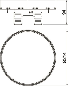 OBO RKRN2UZD3R4MS25 Runde Kassette blind 