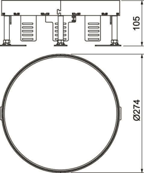 OBO RKR2 7V 25 Runde Kassette blind 