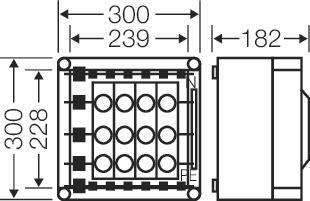 Hensel Sicherungsgehäuse 4x3x25A Mi 3222 