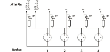 WAGO 757-343 M8-Sensor-/ 